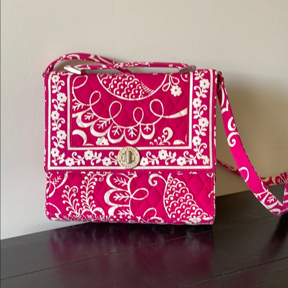 Vibrant Pink Patterned Women's Bag